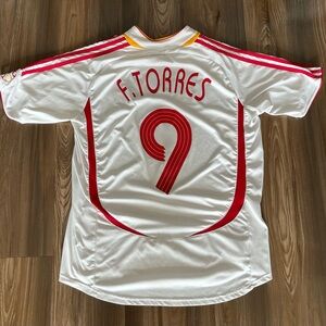 TORRES #9 SPAIN ADIDAS AWAY 2006 RARE SOCCER JERSEY SHIRT XL AUTHENTIC